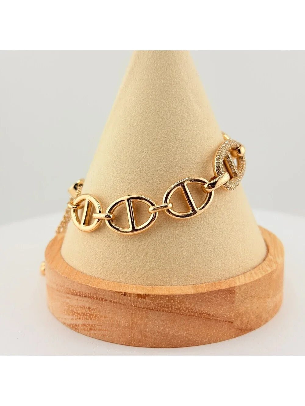 Bomb Party Individual Stacks Bolo Style Pulley Bracelet - Yellow Gold